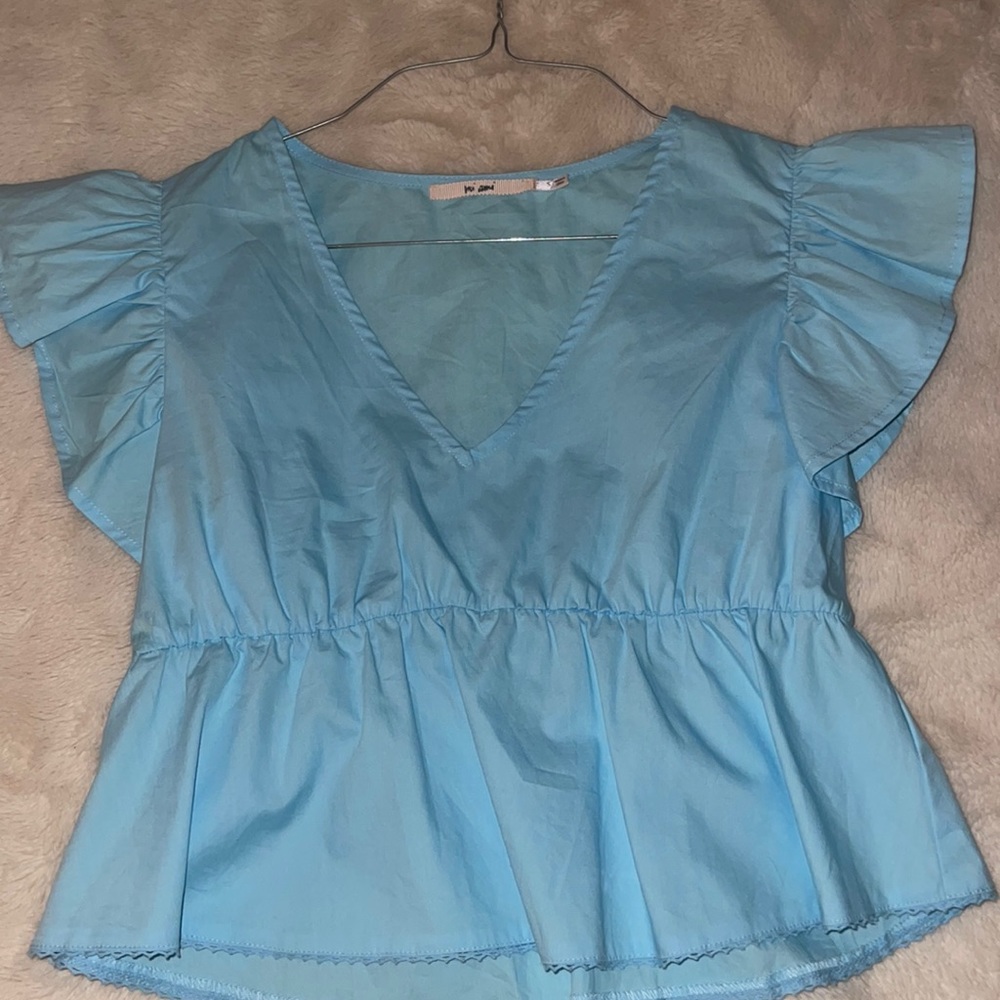 Baby Blue francesca top